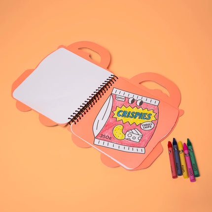 carnet de coloriage et stickers yummy 