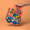 carnet de coloriage et stickers yummy