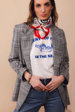 Foulard palmeraie gardenia Antan arré en coton