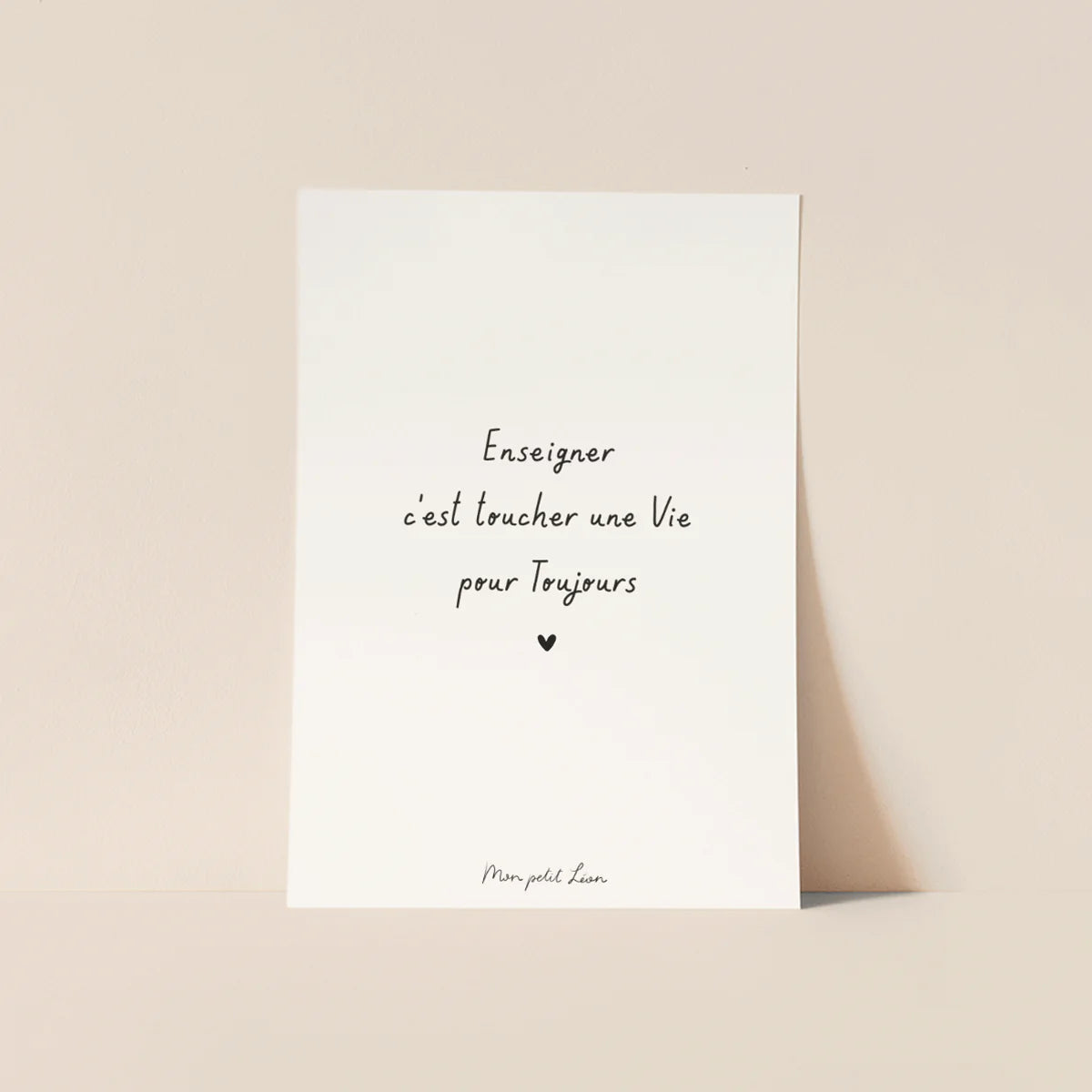 Carte Mon petit Léon Enseigner