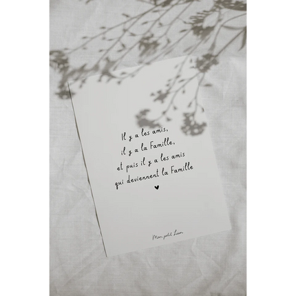 Carte A6 il y a les amis Mon petit Léon