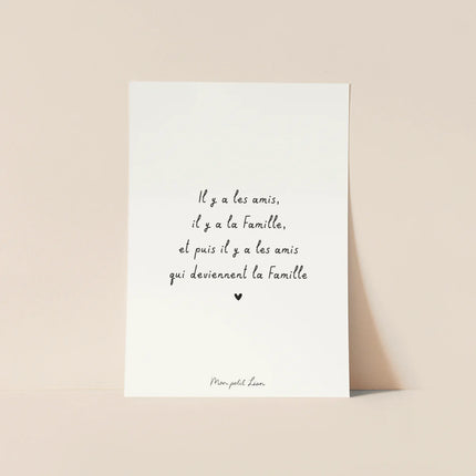 Carte A6 il y a les amis Mon petit Léon