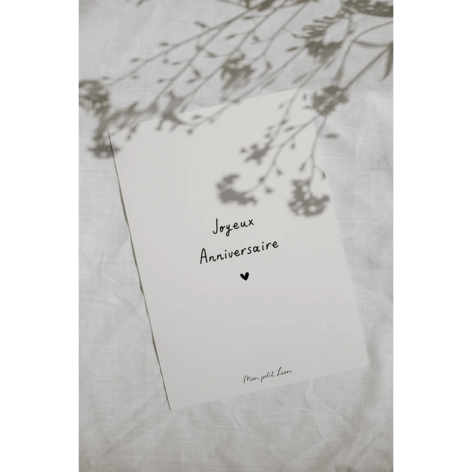 Carte joyeux anniversaire Mon Petit Léon