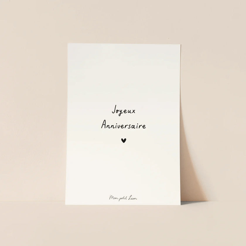 Carte joyeux anniversaire Mon Petit Léon