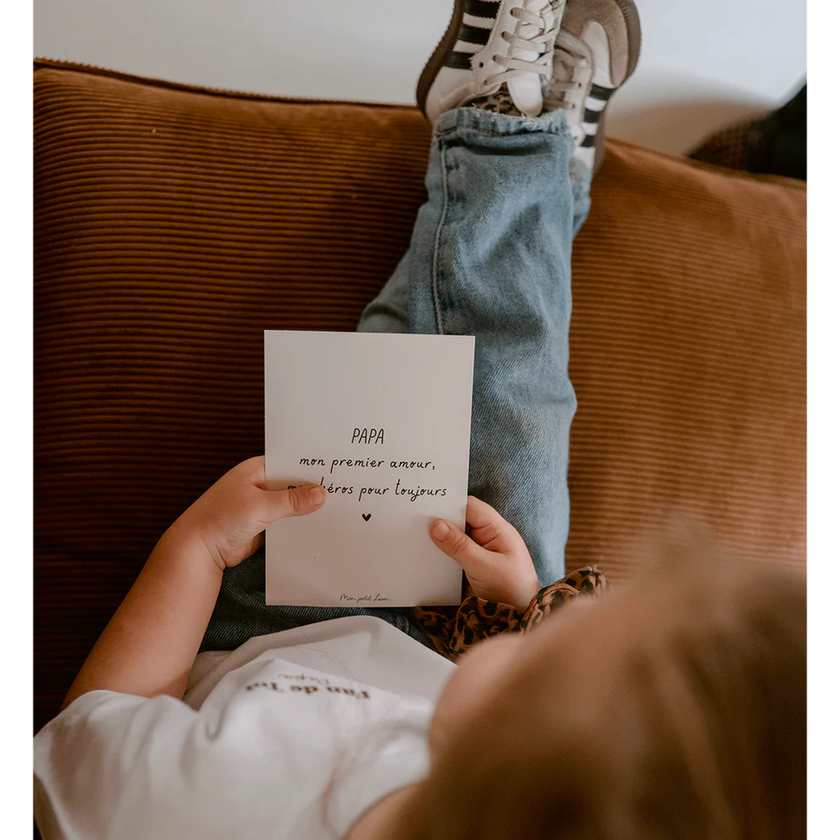 Carte mon petit léon papa mon premieramour
