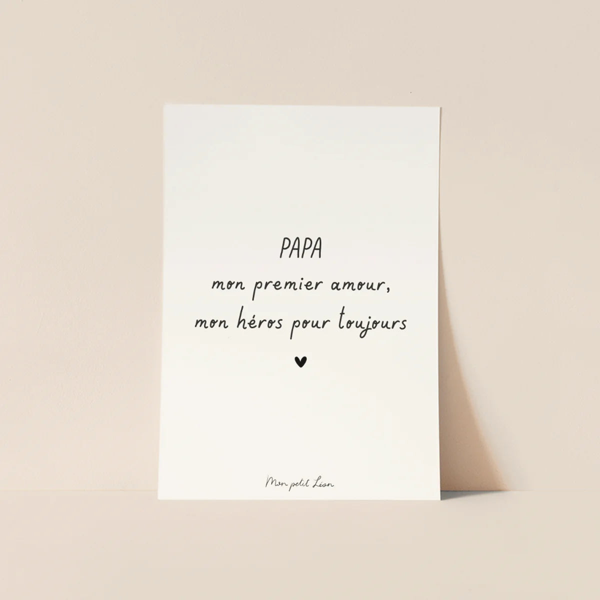 Carte mon petit léon papa mon premieramour