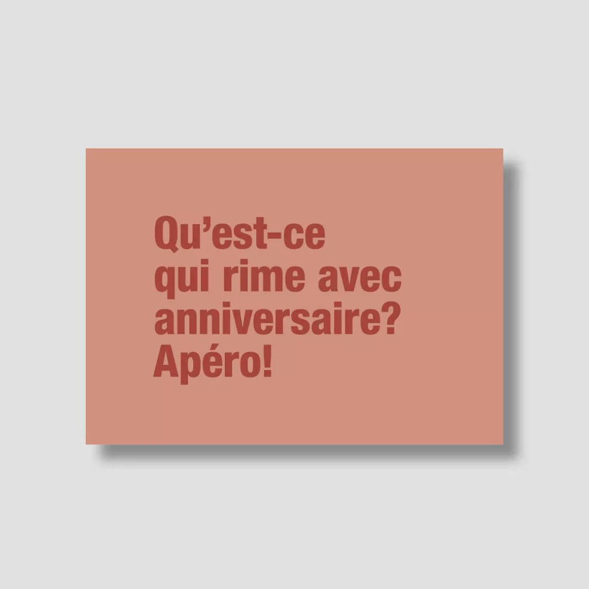 carte d'anniversaire orange