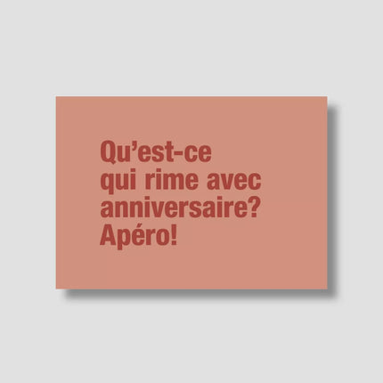 carte d'anniversaire orange