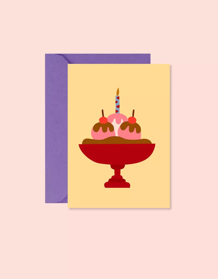 Carte d'anniversaire gateau ma petite vie