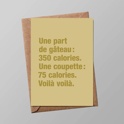 Carte anniversaire | Une part de gâteau
