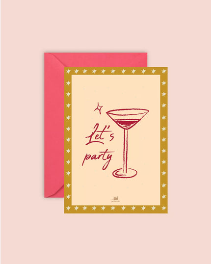 Carte d'anniversaire Let's Party