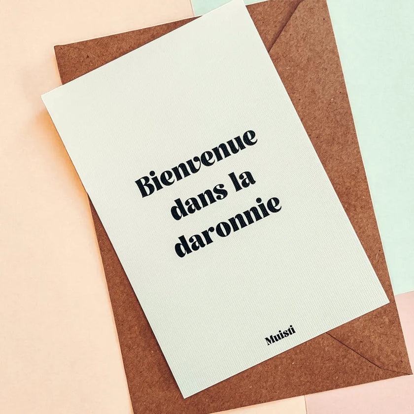 Carte bienvenue dans la daronnerie