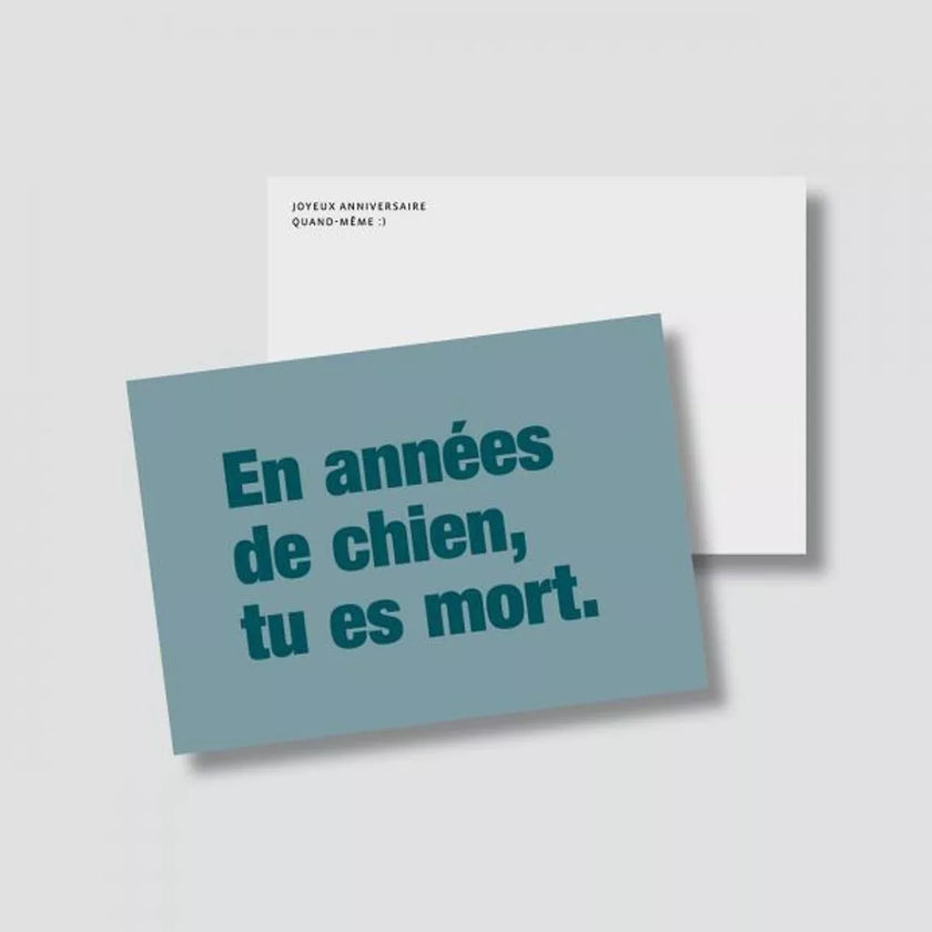 carte d'anniversaire bleu