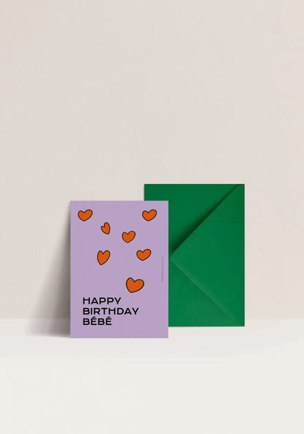 Carte happy birthday bébé
