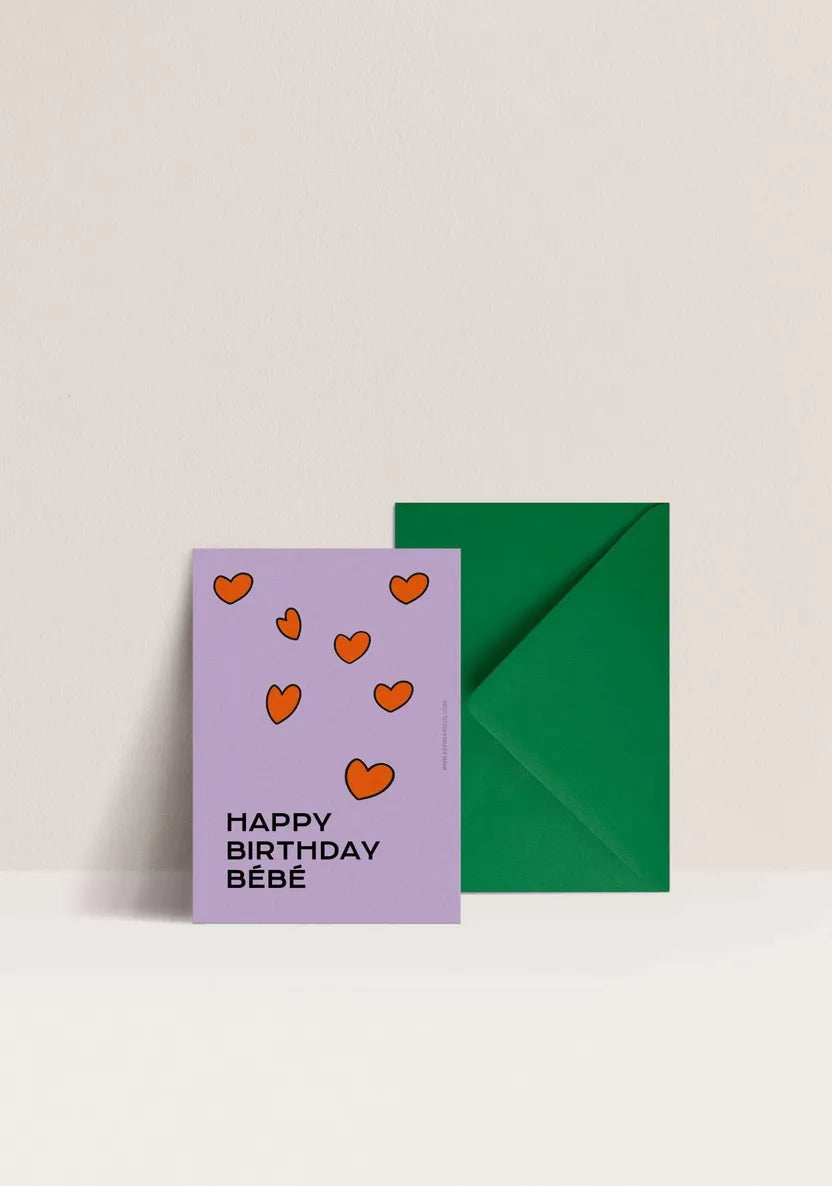 Carte happy birthday bébé