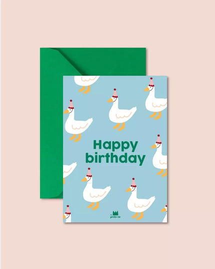 Carte happy birthday oies ma petite vie