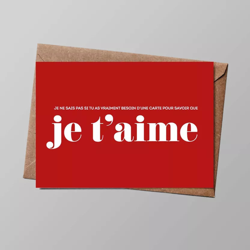 Carte je t'aime Bulma
