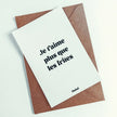Je t'aime plus que les frites