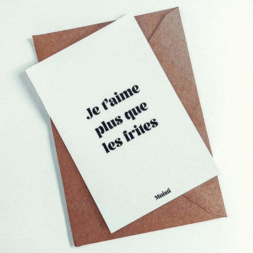 Je t'aime plus que les frites