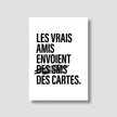 carte blanche ecriture noire