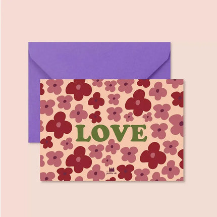 carte fleurie love
