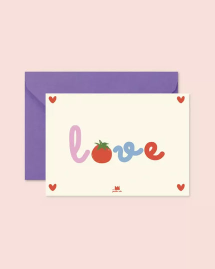 Carte love tomate ma petite vie