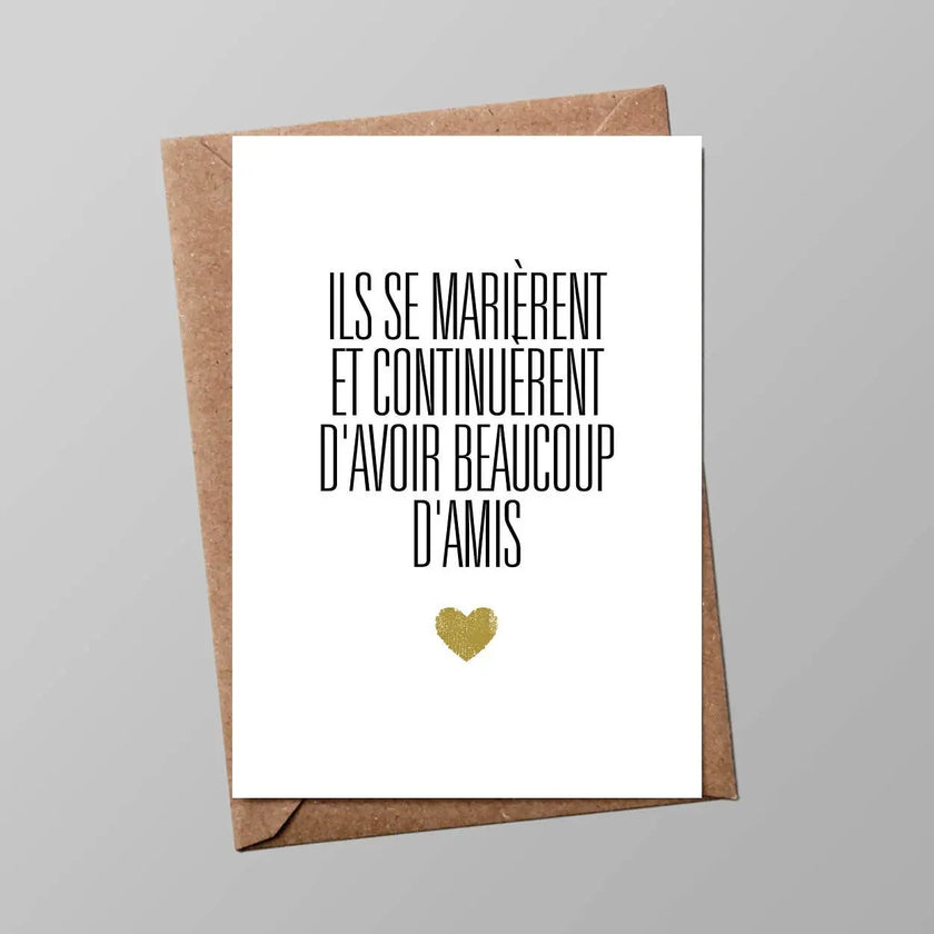 Carte mariage Amis