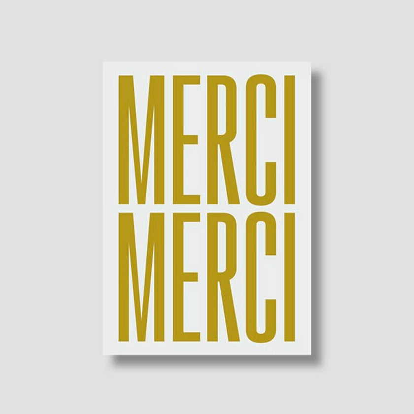 carte blanche écritures vertes