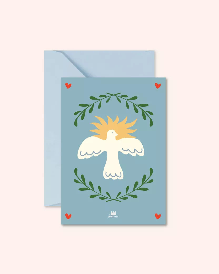 Carte oiseau soleil ma petite vie