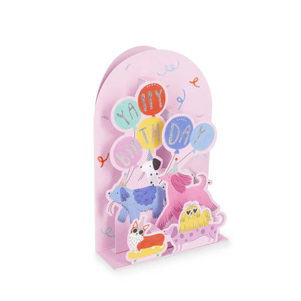Carte pop up chien anniversaire legami 