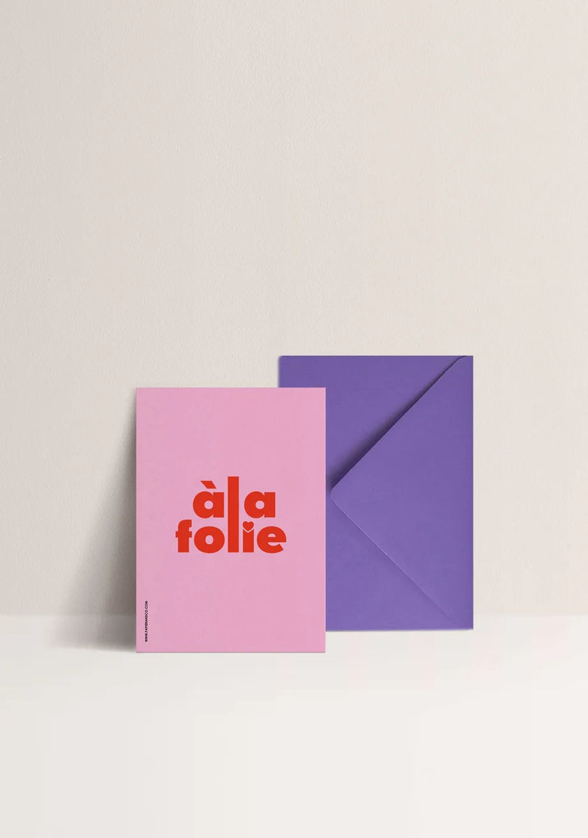 Carte postale à la folie 