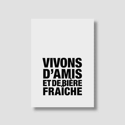 carte blanche écritures noires 