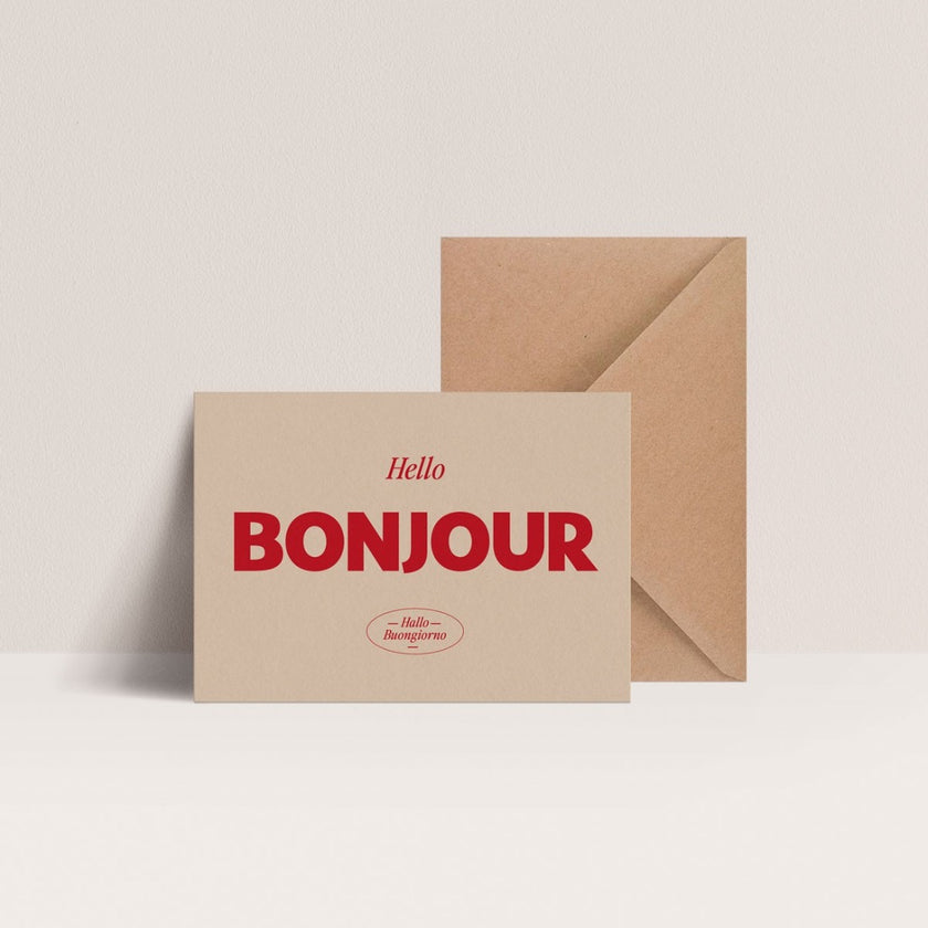carte bonjour 