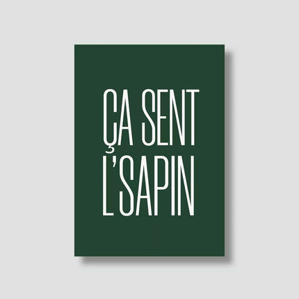 Carte ça sent l'sapin