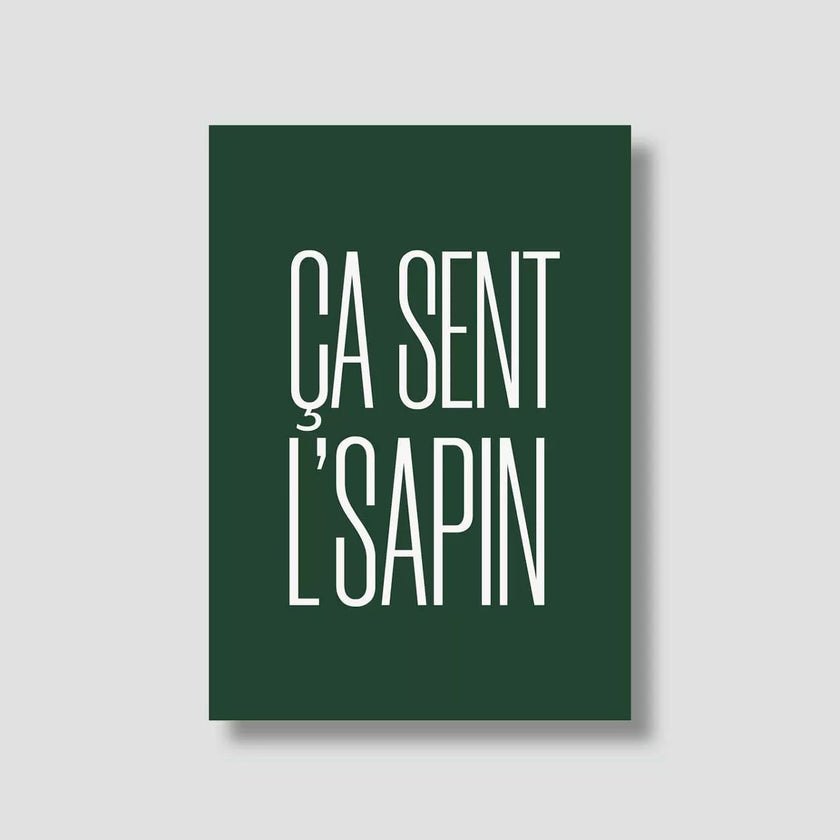 Carte ça sent l'sapin