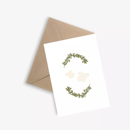 carte de cérémonie l'envol des colombes