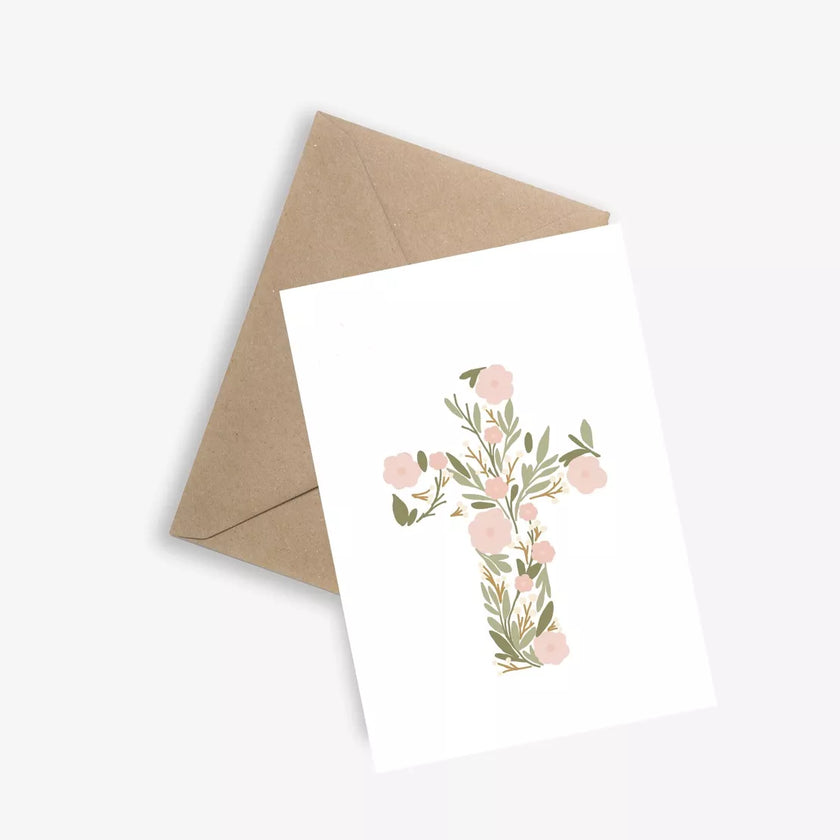 carte de ceremonie la croix fleurie