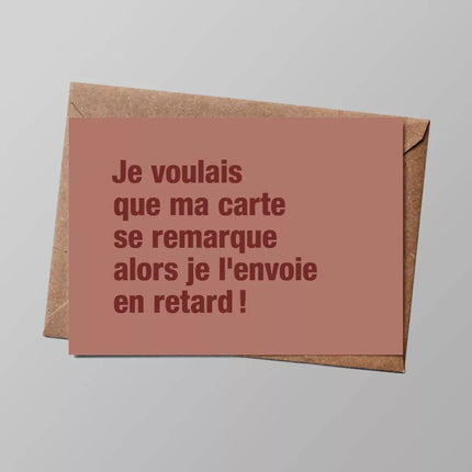 Carte | En Retard