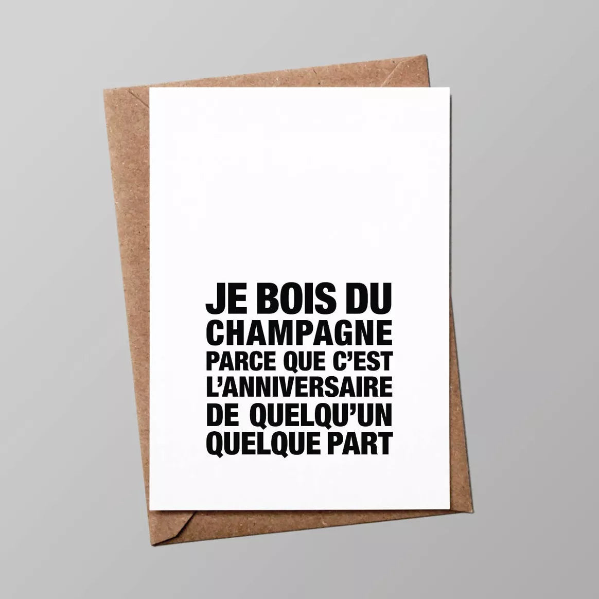 Carte | Je bois du champagne