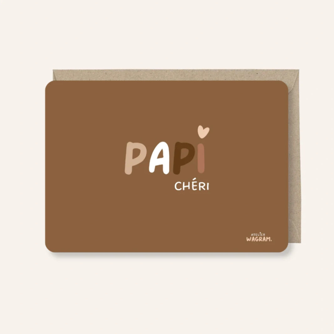 carte postale papi cheri