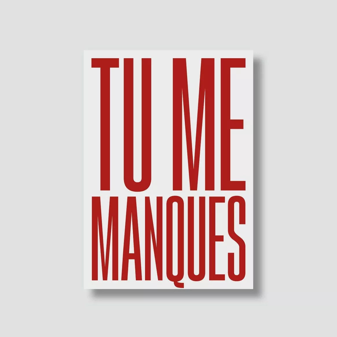 Carte tu me manques