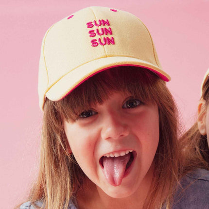 Casquette sun sun sun chamaye jaune