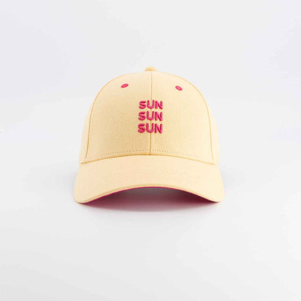 Casquette sun sun sun chamaye jaune
