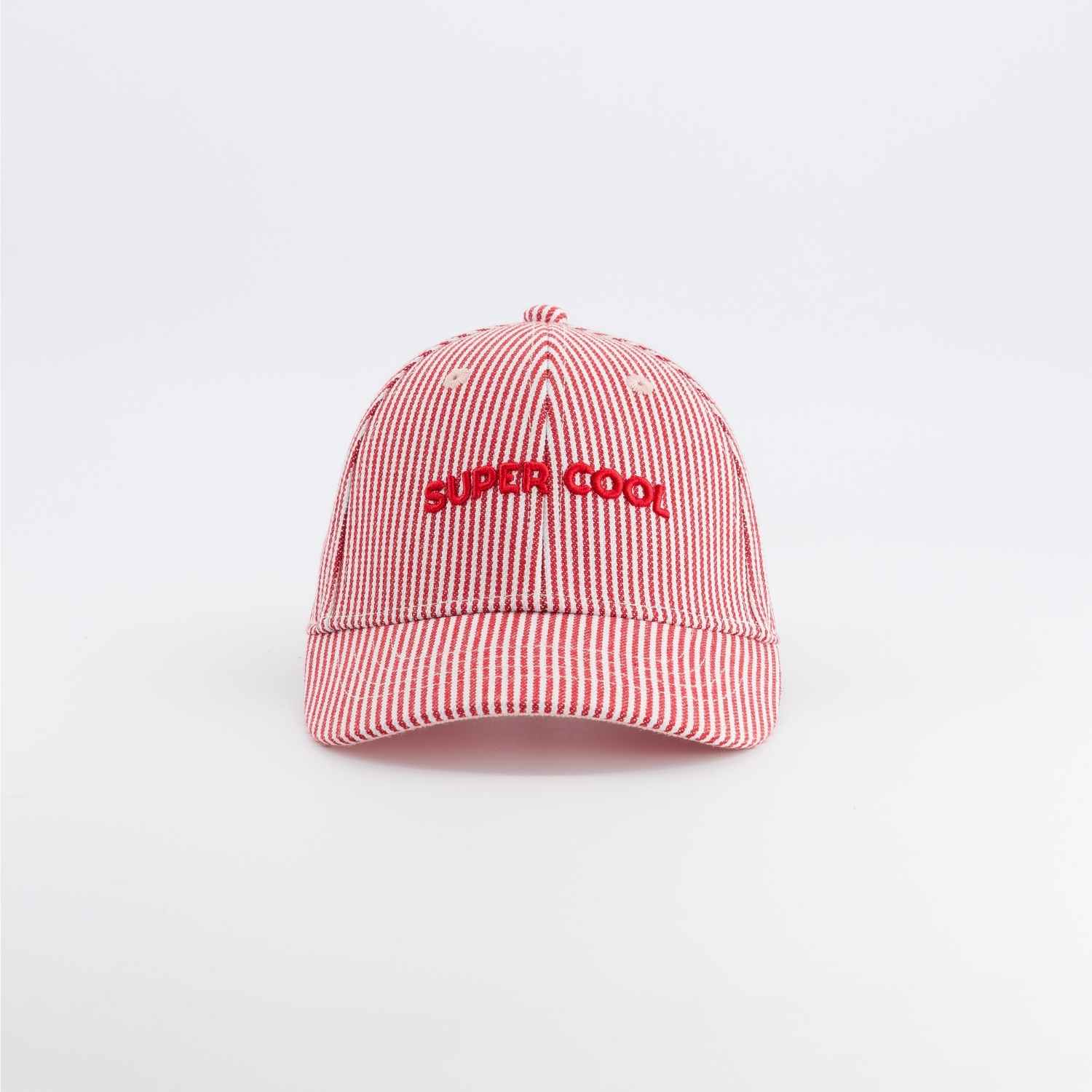 Casquette super cool marinière rouge 