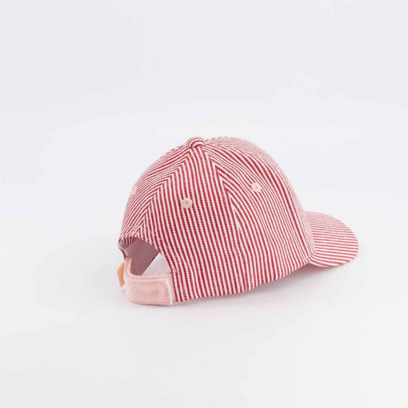 Casquette super cool marinière rouge 