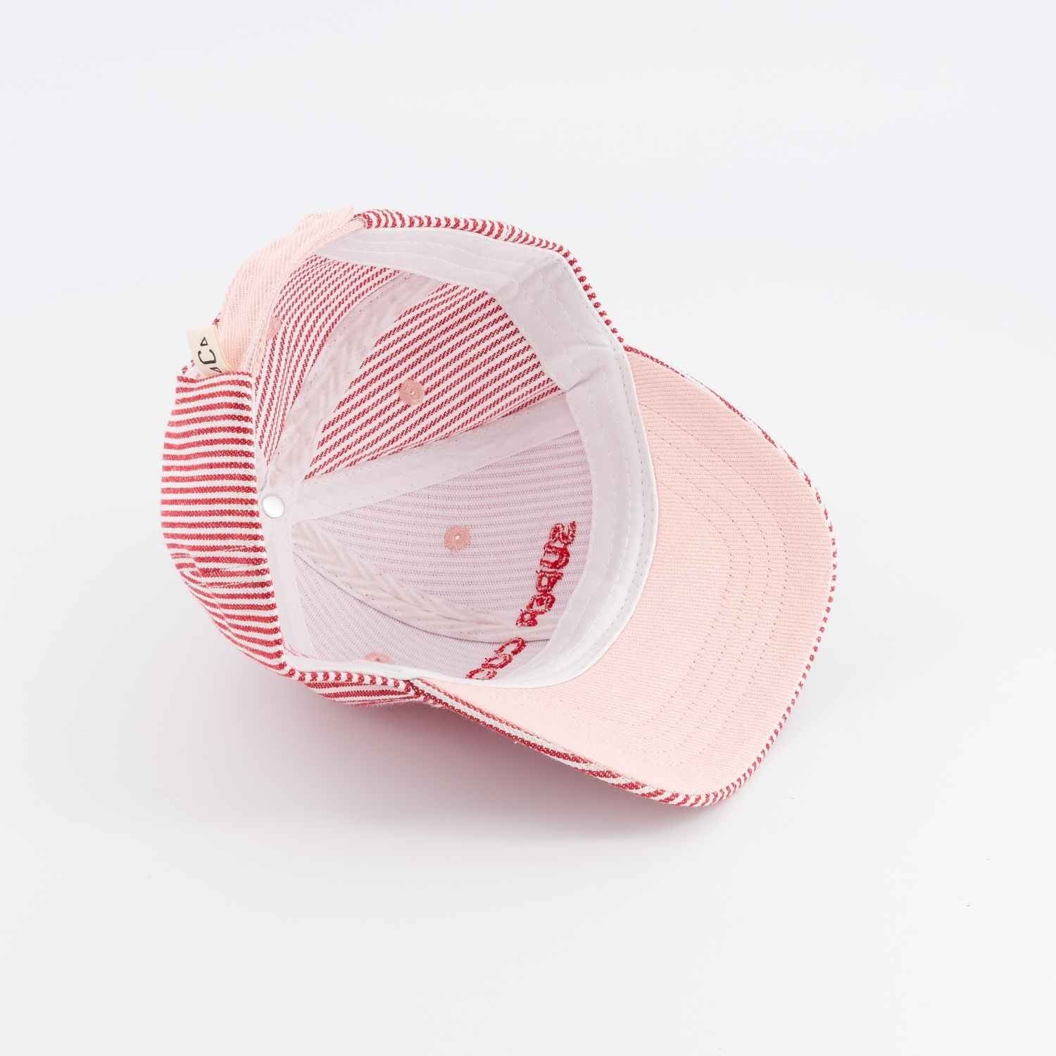 Casquette super cool marinière rouge 