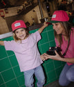 Casquette mini fuchsia hello hossy