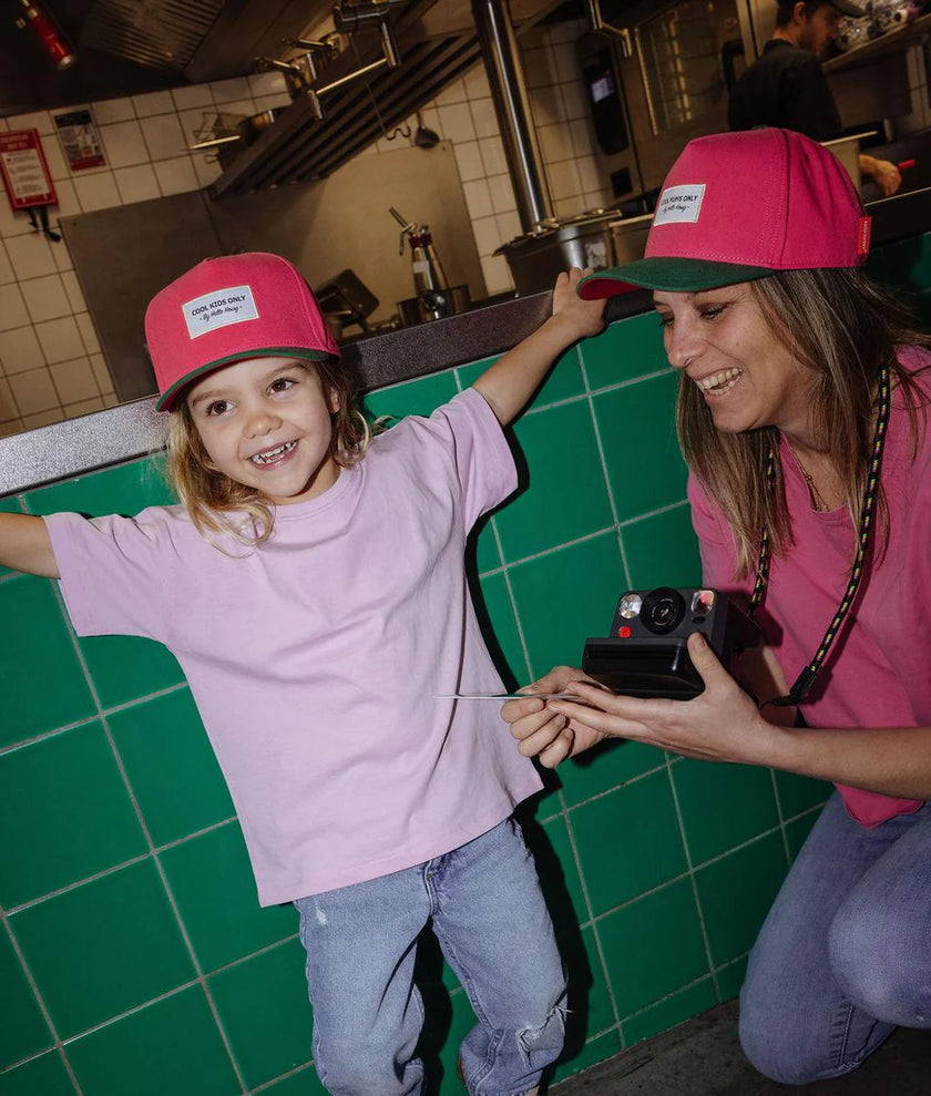 Casquette mini fuchsia hello hossy