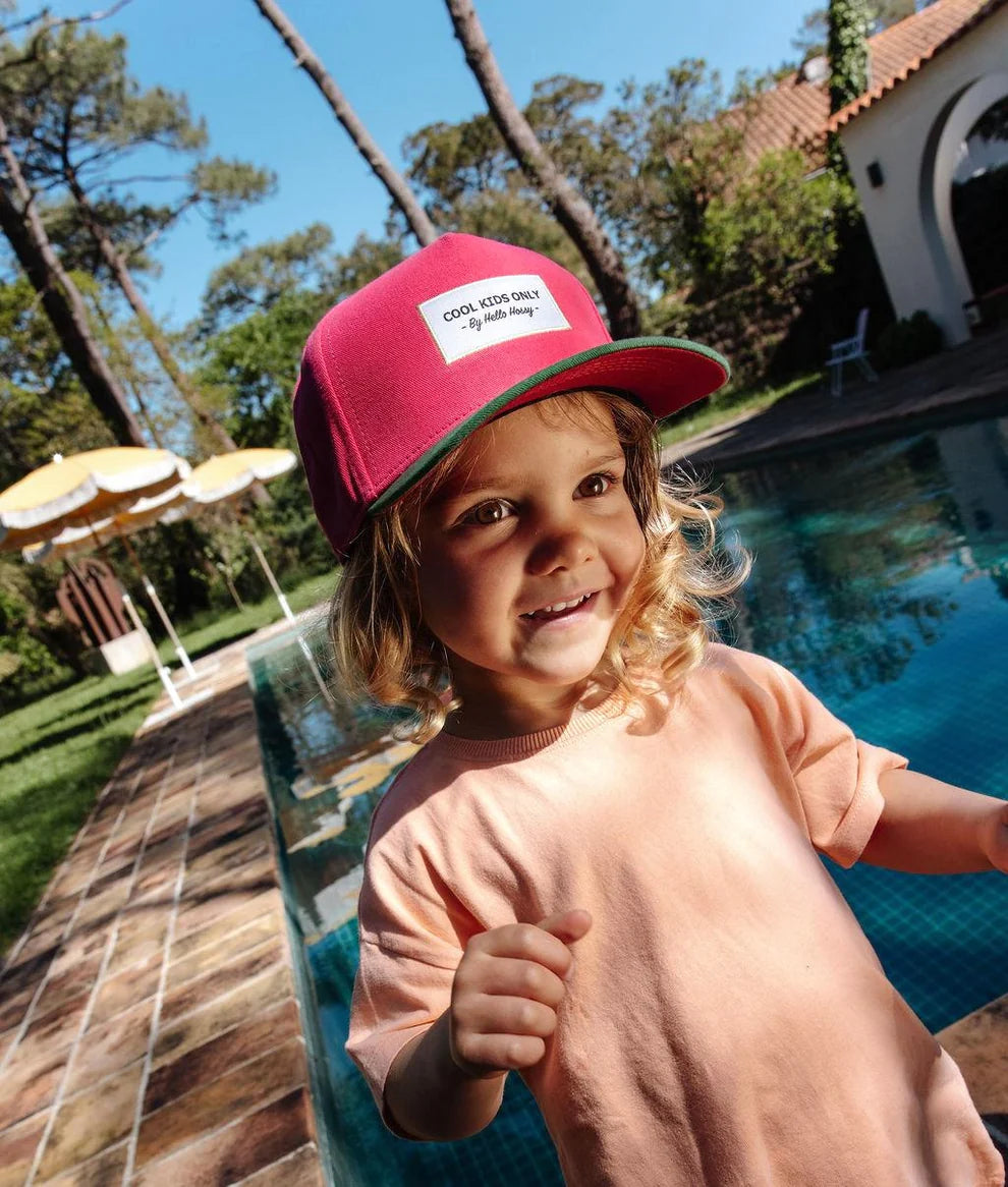 Casquette mini fuchsia hello hossy
