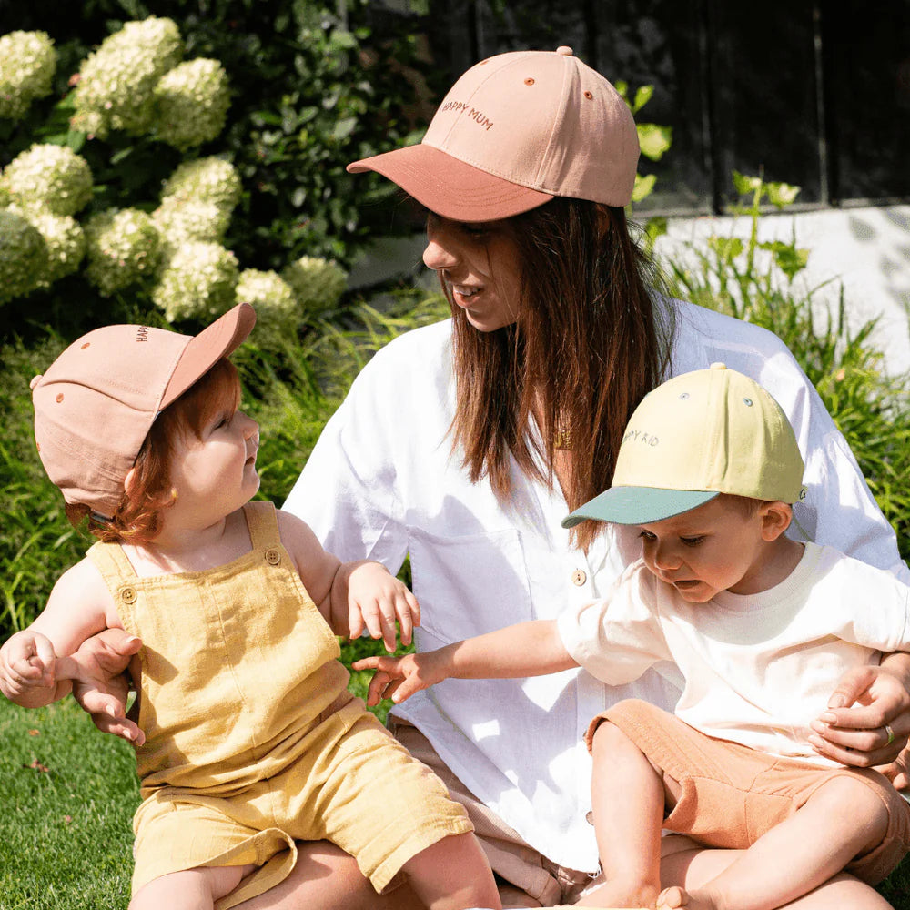casquette enfant happy kid jaune